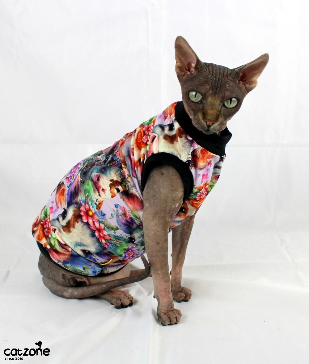 Tričko pro sphynx- kravička vel.4,4+