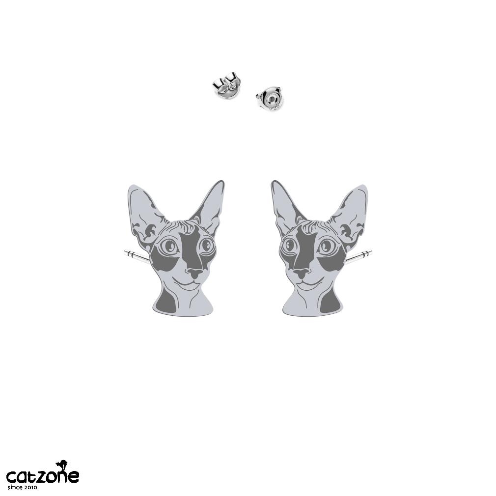 Stříbrné náušnice CORNISH REX