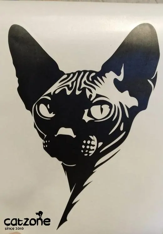 Samolepka na auto - Sphynx