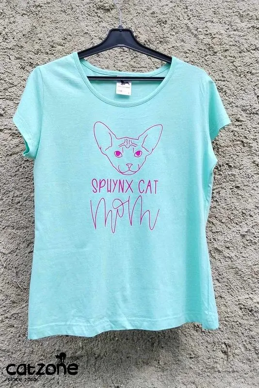 Dámské tričko vel. L- Sphynx cat mom