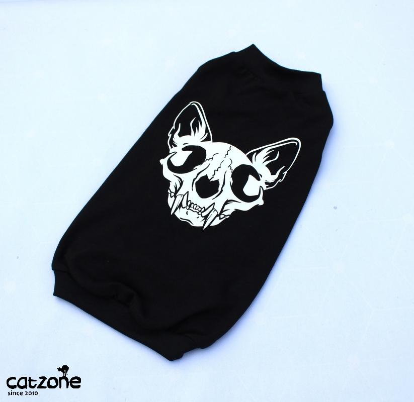 Tričko pro sphynx - cat skull