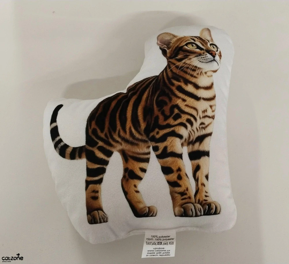 3D dekorativní polštářek kočka