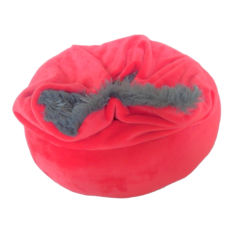 Muchláček -červený/ šedá