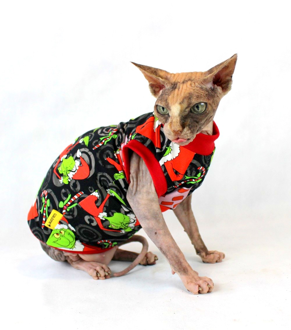 Vánoční tričko pro sphynx