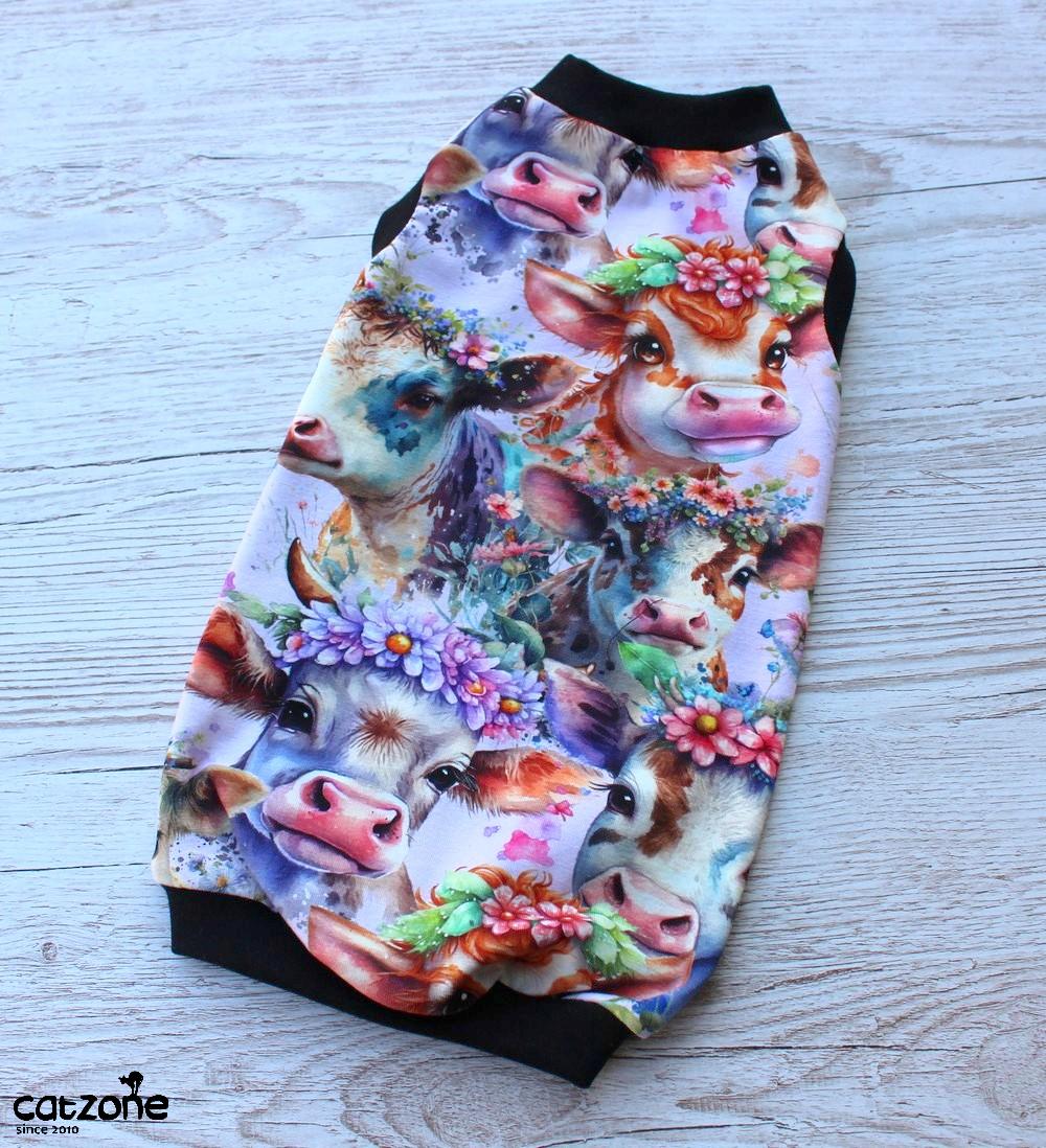 Tričko pro sphynx- kravička vel.4,4+