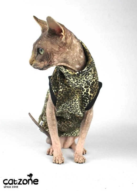 Svetr pro sphynx zvířecí vzor