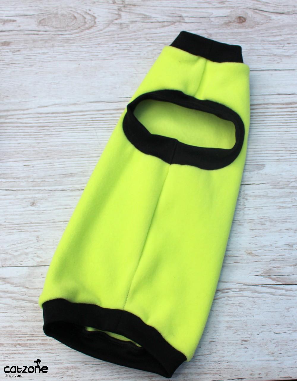 mikina fleece žlutozelená