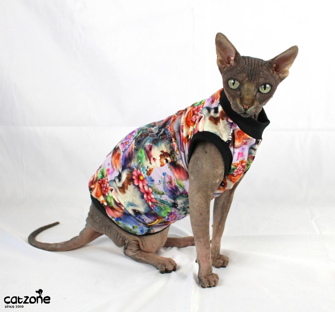 Tričko pro sphynx- kravička vel.4,4+