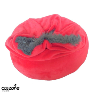 Muchláček -červený/ šedá