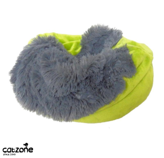 Muchláček dl. chlup zelená/ šedá