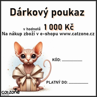 Dárkový poukaz v hodnotě 1 000Kč