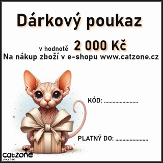 Dárkový poukaz v hodnotě 2 000Kč
