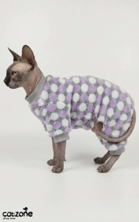 Overal pro sphynx- fleec medvídek - 2 barvy